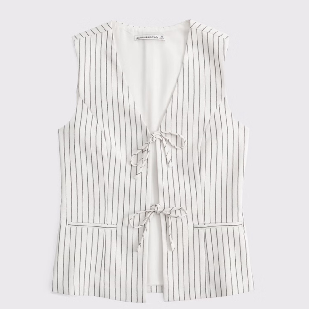 Abercrombie & Fitch Tie-Front Tailored Vest Size XS (NWT)